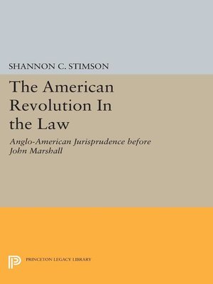 cover image of The American Revolution In the Law